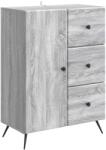 vidaXL Bufet cu sertar Sonoma gri 66 x 34, 5 x 90 cm Lemn prelucrat GartenMobel Dekor (895551) Comoda