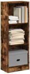 vidaXL Biblioteca, stejar fumuriu, 40x24x109 cm, lemn prelucrat GartenMobel Dekor (857778) Biblioteca