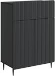 vidaXL Bufet cu sertar Negru 66 x 34, 5 x 92 cm Lemn prelucrat GartenMobel Dekor (894406) Comoda