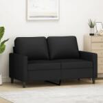 vidaXL Canapea cu 2 locuri, negru, 120 cm, catifea GartenMobel Dekor (359194) Canapea