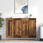 vidaXL Cabinet suspendat Pe perete 2 pcs Lemn vechi 69, 5 x 34 x 90 cm GartenMobel Dekor (3415561) Comoda