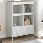 vidaXL Dulap înalt, alb, 68x39x101, 5 cm, otel laminat la rece GartenMobel Dekor (843107) Comoda