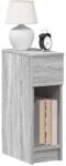 vidaXL Noptiere cu sertar 2 buc Gri Sonoma 20x36x60 cm GartenMobel Dekor (858706)