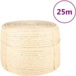 vidaXL Franghie, 25 m, sisal 100%, 10 mm GartenMobel Dekor (155022)
