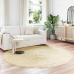 vidaXL Covor din Lana Faux Tafalla Crem Ø 160 cm Poliester GartenMobel Dekor (42021516) Covor
