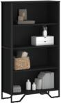 vidaXL Biblioteca, negru, 80x31x137, 5 cm, lemn prelucrat GartenMobel Dekor (848629) Biblioteca