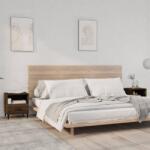vidaXL Noptiere de perete, 2 buc. , stejar maro, lemn prelucrat GartenMobel Dekor (817308)