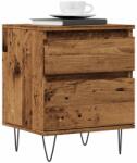 vidaXL Noptiere, 2 buc. , lemn vechi, 40x35x50 cm, lemn prelucrat GartenMobel Dekor (857417)