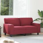 vidaXL Canapea cu 2 locuri, rosu vin, 120 cm, material textil GartenMobel Dekor (359415) Canapea