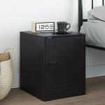 vidaXL Noptiera, negru, 34, 5x39x44 cm, otel GartenMobel Dekor (841607)