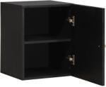 vidaXL Dulap de perete Negru 38 x 33 x 48 cm Lemn de mango solid GartenMobel Dekor (4018828)