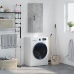 vidaXL Dulap montat pe perete, gri beton, 34, 5x34x90 cm GartenMobel Dekor (828880) Comoda