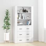 vidaXL Dulap înalt, alb, lemn compozit GartenMobel Dekor (3185391) Comoda