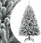 vidaXL Brad de Craciun artificial cu balamale si zapada, 120 cm GartenMobel Dekor (357791)