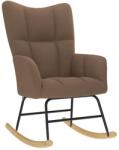 vidaXL Scaun balansoar, maro, material textil GartenMobel Dekor (4016793) Balansoar