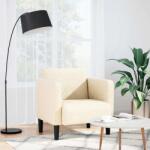 vidaXL Canapea scaun cu cotiere crem 54 cm tesatura velur GartenMobel Dekor (4100517)