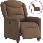 vidaXL Fotoliu rabatabil electric, maro, material textil GartenMobel Dekor (3303178)