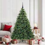 vidaXL Brad de Craciun artificial cu 300 LED Verde 180 cm PE si PVC GartenMobel Dekor (3397784)