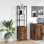 vidaXL Dulap pentru carti Stejar fumuriu 40 x 24 x 161 cm GartenMobel Dekor (883852) Biblioteca