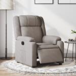 vidaXL Fotoliu rabatabil electric, gri taupe, material textil GartenMobel Dekor (3205186)