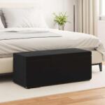 vidaXL Taburet Negru 101 x 41 x 40 cm Catifea si lemn stratificat GartenMobel Dekor (876799)