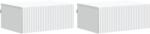 vidaXL Set 2 noptiere suspendate cu sertar, albe, 49 x 34, 5 x 20 cm (898446)