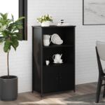 vidaXL Dulap înalt, negru, 62x32x103, 5 cm, lemn compozit GartenMobel Dekor (834215) Comoda