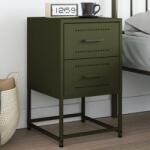 vidaXL Noptiera, verde olive, 36x39x60, 5 cm, otel GartenMobel Dekor (846466)