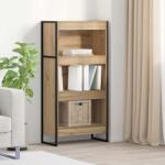 vidaXL Dulap pentru carti Stejar artizanal 80 x 30 x 155 cm GartenMobel Dekor (886395) Biblioteca
