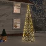 vidaXL Brad de Craciun conic, 1400 LED-uri, alb cald, 160x500 cm GartenMobel Dekor (343513)