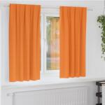 vidaXL Perdele Opaque cu Inel 2 pcs Portocaliu 175 x 140 cm Poliester GartenMobel Dekor (4107509)