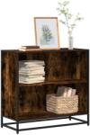 vidaXL Biblioteca, stejar fumuriu, 80x35x76 cm, lemn prelucrat GartenMobel Dekor (849106) Biblioteca