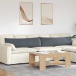 vidaXL Perne pentru canapea 2 pcs Gri închis 145 x 40 cm GartenMobel Dekor (42013843)