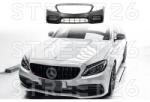 Tuning - Specials Bara Fata compatibil cu Mercedes C-Class W205 S205 C205 A205 (2014-2021) Facelift C63 Design Negru (7243)