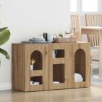 vidaXL Bufet Stejar Artizanal 100 x 35 x 59 cm Lemn compozit GartenMobel Dekor (891353) Comoda