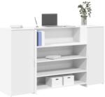 vidaXL Birou de receptie, alb, 180x50x103, 5 cm, lemn stratificat GartenMobel Dekor (3324169)