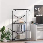 vidaXL Raft pentru carti sonoma gri 80 x 30 x 146 cm Lemn compozit GartenMobel Dekor (879842) Biblioteca