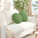 vidaXL Perne de Sezut 2 pcs Verde deschis Ø 40 x 13 cm Catifea GartenMobel Dekor (42014140)