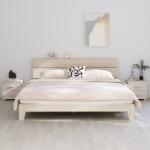 vidaXL Noptiere HAMAR, 2 buc, alb, 40x35x44, 5 cm, lemn masiv de pin GartenMobel Dekor (340409)