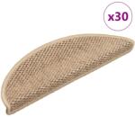 vidaXL Covorase de scara autoadezive aspect sisal 30 buc. nisip GartenMobel Dekor (3365867) Covor