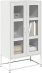 vidaXL Dulap înalt, alb, 68x39x123 cm, otel GartenMobel Dekor (853361) Comoda