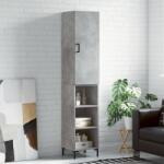 vidaXL Dulap înalt, gri beton, 34, 5x34x180 cm, lemn prelucrat GartenMobel Dekor (3198981) Comoda