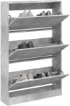 vidaXL Pantofar, gri beton, 80x21x125, 5 cm, lemn prelucrat GartenMobel Dekor (839927) Pantofar