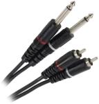 PLUGGER Cablu audio Professional 2x Jack 6.35 mm tata mono - 2x RCA tata 6m PLUGGER PLU CABB RM0JMM 6M00 EAS (PLU CABB RM0JMM 6M00 EAS)