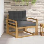 vidaXL Canapea Medie pentru Exterior Poliester Alb GartenMobel Dekor (3439011) Canapea