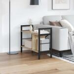 vidaXL Raft pentru carti Stejar Sonoma 75 x 30 x 58, 5 cm Lemn compozit GartenMobel Dekor (883977) Biblioteca