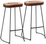 vidaXL Scaune de bar, 2 buc. , maro închis, 44x37, 5x78 cm GartenMobel Dekor (358923)