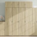 vidaXL Dulap de depozitare stejar sonoma 80x42, 5x225 cm lemn prelucrat GartenMobel Dekor (3281352) Comoda