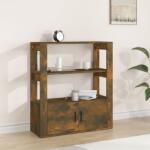 vidaXL Servanta, stejar fumuriu, 80x30x90 cm, lemn prelucrat GartenMobel Dekor (819465) Comoda