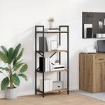 vidaXL Raft pentru carti Stejar Artizanal 56 x 34 x 133, 5 cm GartenMobel Dekor (883873) Biblioteca